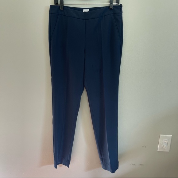 Armani Collezioni Pants Womens Size 6 Straight Leg Blue Career Trousers - Picture 1 of 11